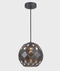 CLA TUILE: Interior Large Embossed Tiled Iron Wine Glass Shape Pendant Lights