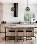 CLA TUILE: Interior Large Embossed Tiled Iron Wine Glass Shape Pendant Lights