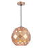 CLA TUILE: Interior Large Embossed Tiled Iron Wine Glass Shape Pendant Lights