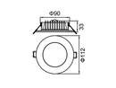 Energetic Lighting TriValite Flush Downlight Tri-Colour 8W (172083)