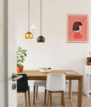 CLA VAINA: Minimalist Scandinavian Interior Small Iron Dome Shape Pendant Lights