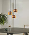CLA VAINA: Minimalist Scandinavian Interior Small Iron Dome Shape Pendant Lights
