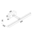 CLA VANIDAD: LED Tri-CCT Interior Dimmable Picture Wall Lights IP20