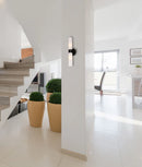 CLA VARA: Interior Tubular Up/Down Opal Glass Wall Lights