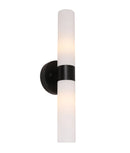 CLA VARA: Interior Tubular Up/Down Opal Glass Wall Lights