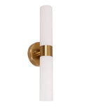 CLA VARA: Interior Tubular Up/Down Opal Glass Wall Lights