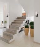 CLA VARA: Interior Tubular Up Opal Glass Wall Lights