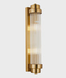 CLA VARILLAS: Interior Up/Down Clear Glass Rod Wall Lights