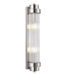 CLA VARILLAS: Interior Up/Down Clear Glass Rod Wall Lights