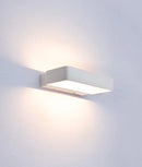 CLA VENICE: City Series LED Interior Matte White Rectangular Up/Down Wall Light