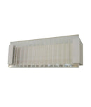 CLA VIENNA: City Series LED Interior Rectangular with Clear / Frost Ribbed Diffuser Wall Light