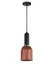 CLA VINTAJ: Retro Interior Ellipse Shape Ribbed Glass Pendant Lights