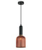 CLA VINTAJ: Retro Interior Ellipse Shape Ribbed Glass Pendant Lights