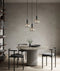 CLA VINTAJ: Retro Interior Dome Shape Ribbed Glass Pendant Lights