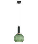 CLA VINTAJ: Interior Wine Glass Shape Ribbed Glass Pendant Lights