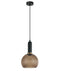 CLA VINTAJ: Interior Wine Glass Shape Ribbed Glass Pendant Lights