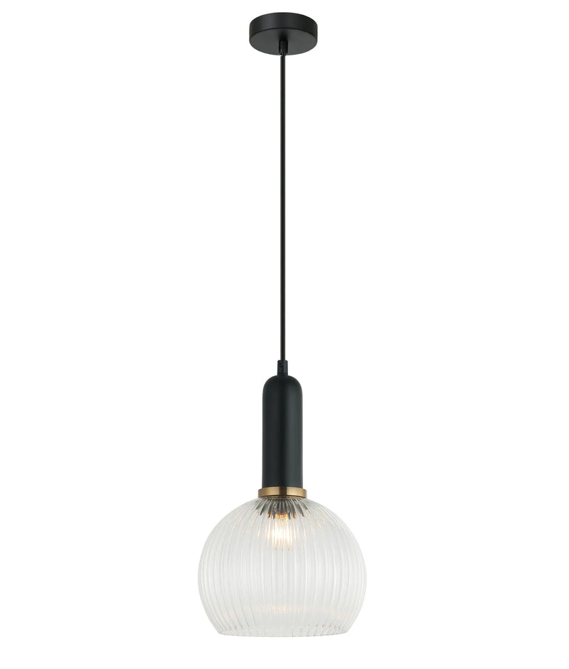 CLA VINTAJ: Interior Wine Glass Shape Ribbed Glass Pendant Lights