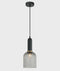 CLA VINTAJ: Retro Interior Ellipse Shape Ribbed Glass Pendant Lights