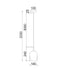 CLA VINUM: Interior Wine Glass Shape Colour Fading Effect Glass Pendant Lights