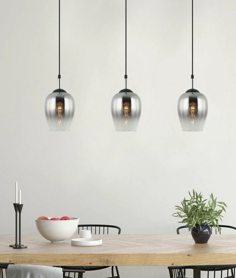 CLA VINUM: Interior Wine Glass Shape Colour Fading Effect Glass Pendant Lights