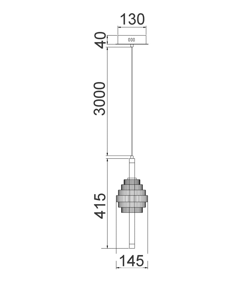 CLA WAND: Interior LED Tri-CCT Spinning Top Pendant Lights IP20