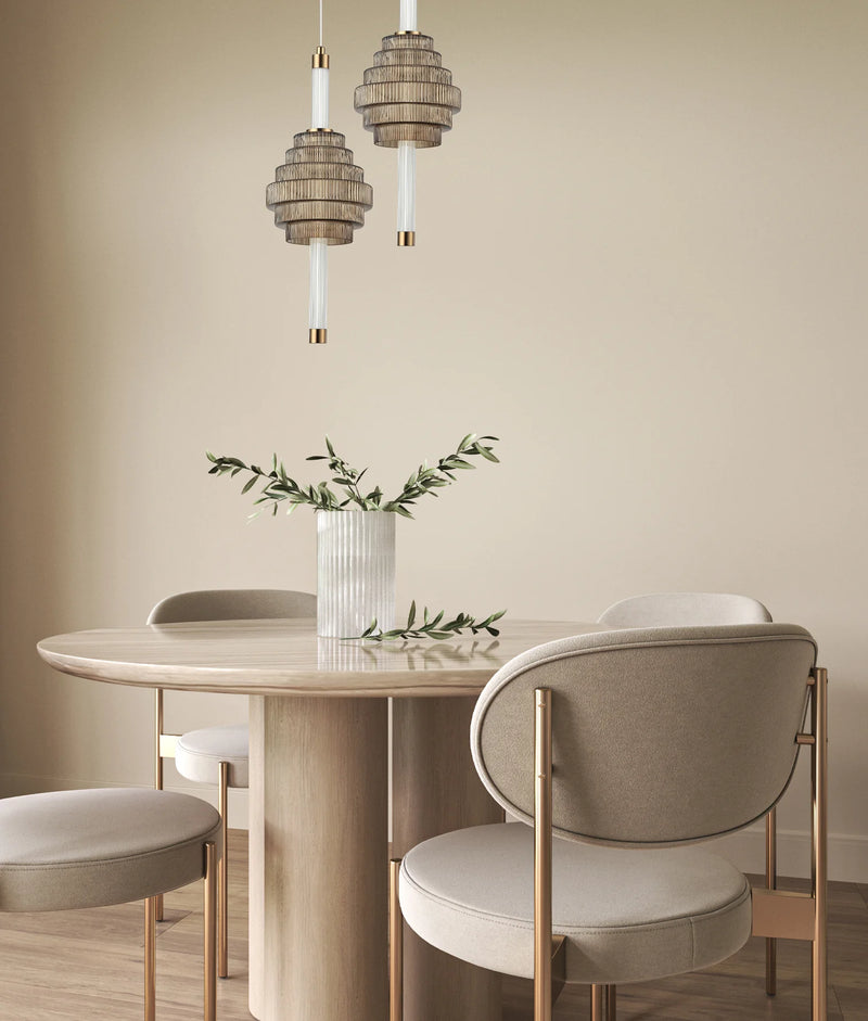 CLA WAND: Interior LED Tri-CCT Spinning Top Pendant Lights IP20