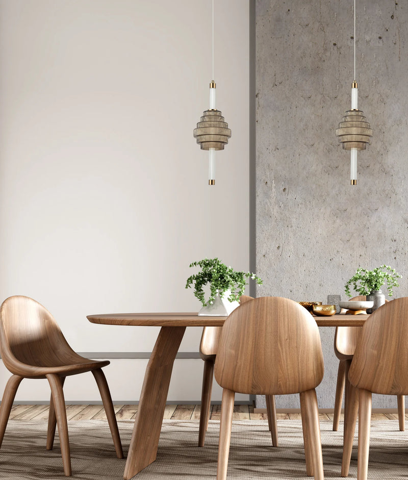 CLA WAND: Interior LED Tri-CCT Spinning Top Pendant Lights IP20