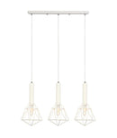 CLA BLACKBAND & WHITEBAND Pendant Light 3x Bird Cage With Bar Base