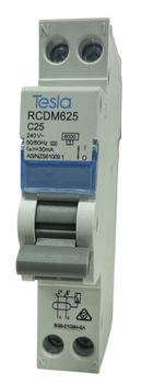 Tesla 1pole RCBO (MCB/RCD) 6kA A type