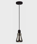 CLA YARRA: GU10 Smokey Black Glass Flute Pendant Light