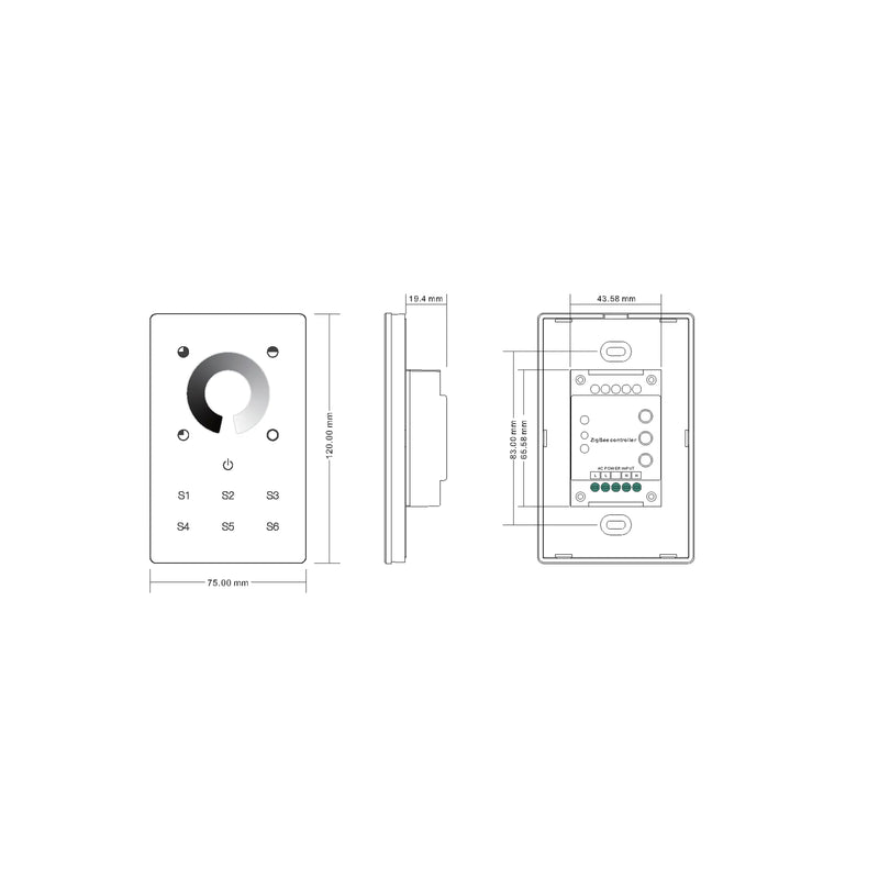 Havit Lighting Single Coloured Zigbee LED Touch Panel (HV9101-ZB-SCTP)