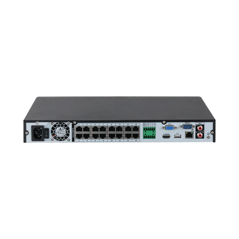 Dahua 16 Channel 1U 2HDDs 16PoE Network Video Recorder (DHI-NVR4216-16P-AI/ANZ)