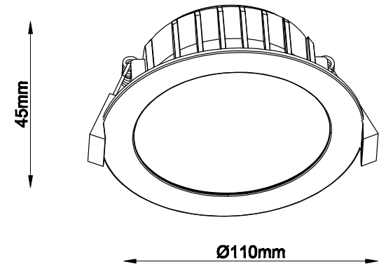 3A Lighting 10W SMD Downlight Kit (DL1198-PRO-WH-TC)