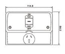 NLS Weatherproof Single GPO 10 Amp IP53 250V (NLS30599)