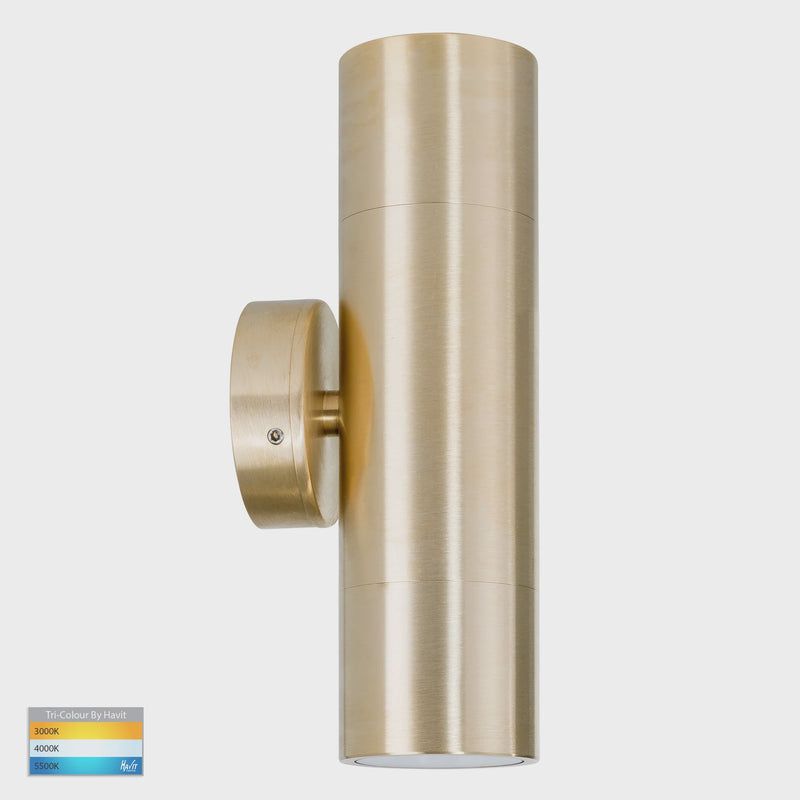 Havit Lighting Tivah Solid Brass TRI Colour Up & Down Wall Pillar Lights (HV1055T-HV1057T)
