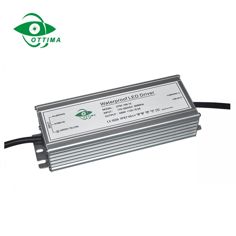 12v 100w Waterproof IP67 LED Driver LED Power Supply