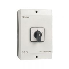 Tesla 4 pole Change Over Switch 40 Amp Enclosed (UKT3-4-8213-E40) – ELS ...