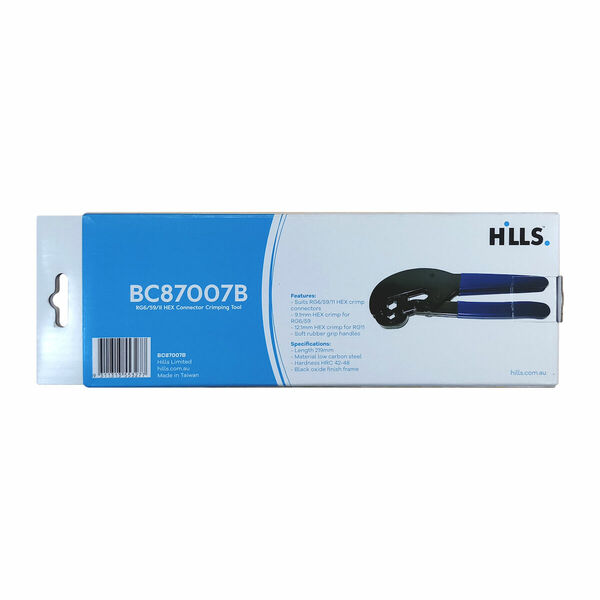 Hills BC87007B RG6/59/11 Hex Crimp Tool Box