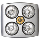 Martec Contour 4 3-in-1 Bathroom Heater with 4 Heat Lamps, Exhaust Fan and LED Light