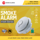 Red Smoke Alarms Flush Mount Certified Dual Power (RFMDUAL)