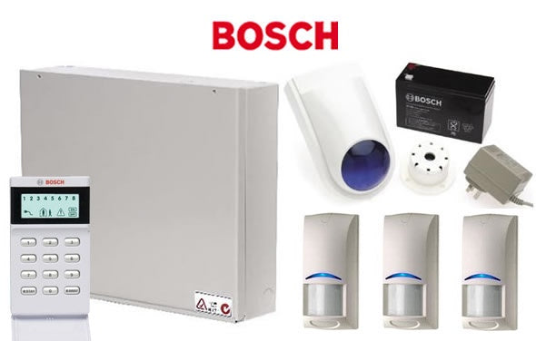 Bosch 3000 Series (16 Zone) Alarm Kit with Icon Keypad, 3x Bosch Blue Line Gen2 PIRS and Accessories