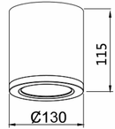 3A Lighting 30W LED Surface Mount Tri-colour (DL3082)